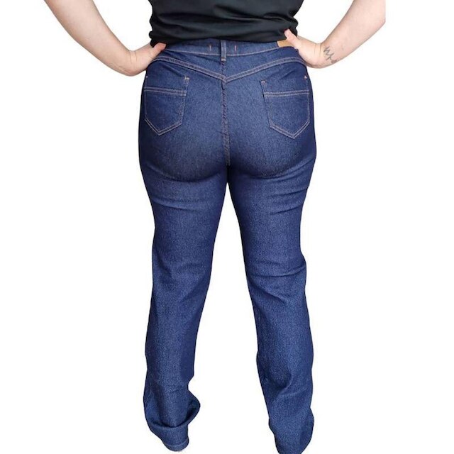 Calça Feminina Jeans Shyros Escura Regular