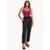 CALÇA FEMININA JOGGER COM RECORTES - Preto