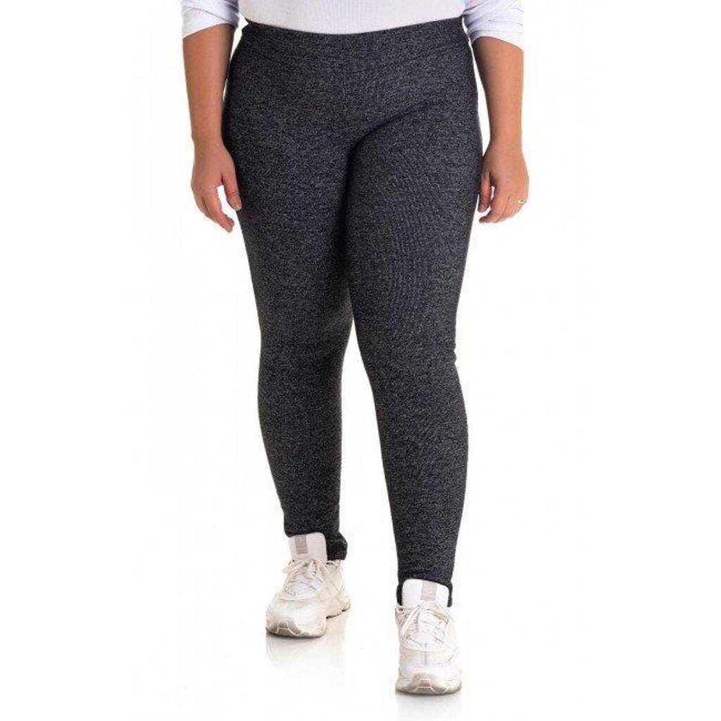 Calça Feminina Legging em Malha Jacquard