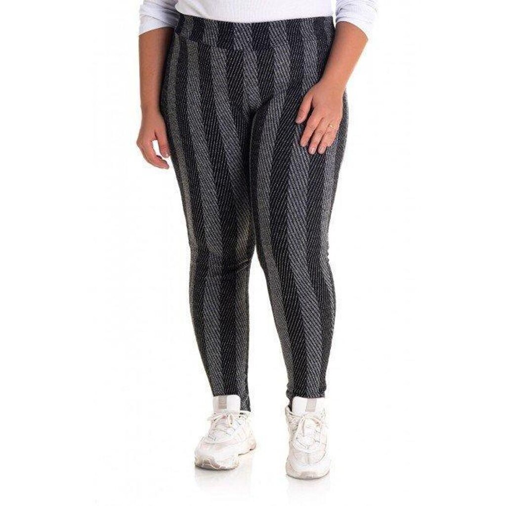 Calça Feminina Legging em Malha Jacquard