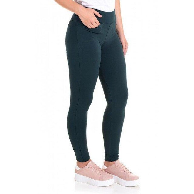 Calça Feminina Legging em Suplex Pettenati com Bolsos