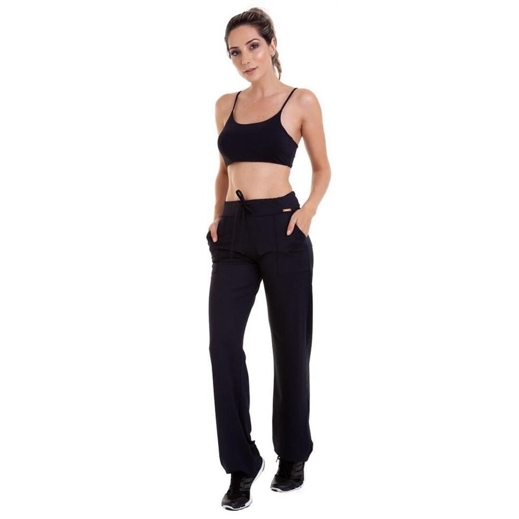 Calça Feminina Light Com Bolsos Best Fit Verde Mu
