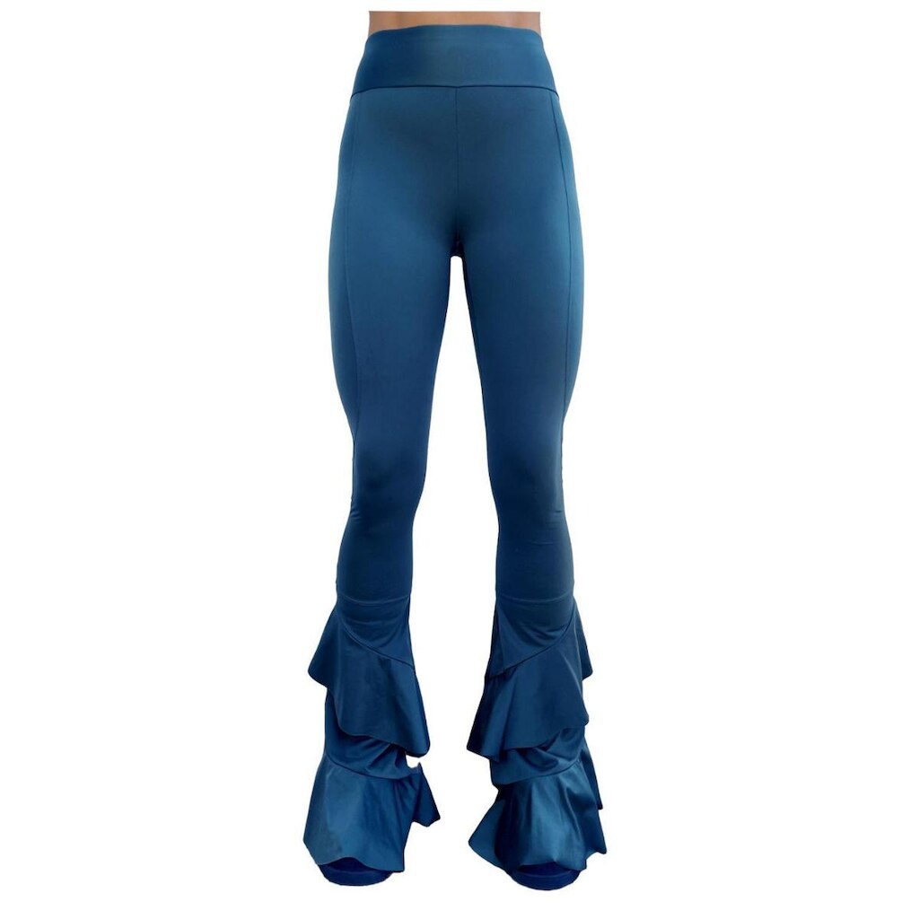 Calça Feminina Modelo Waves - Azul Galáxia - G