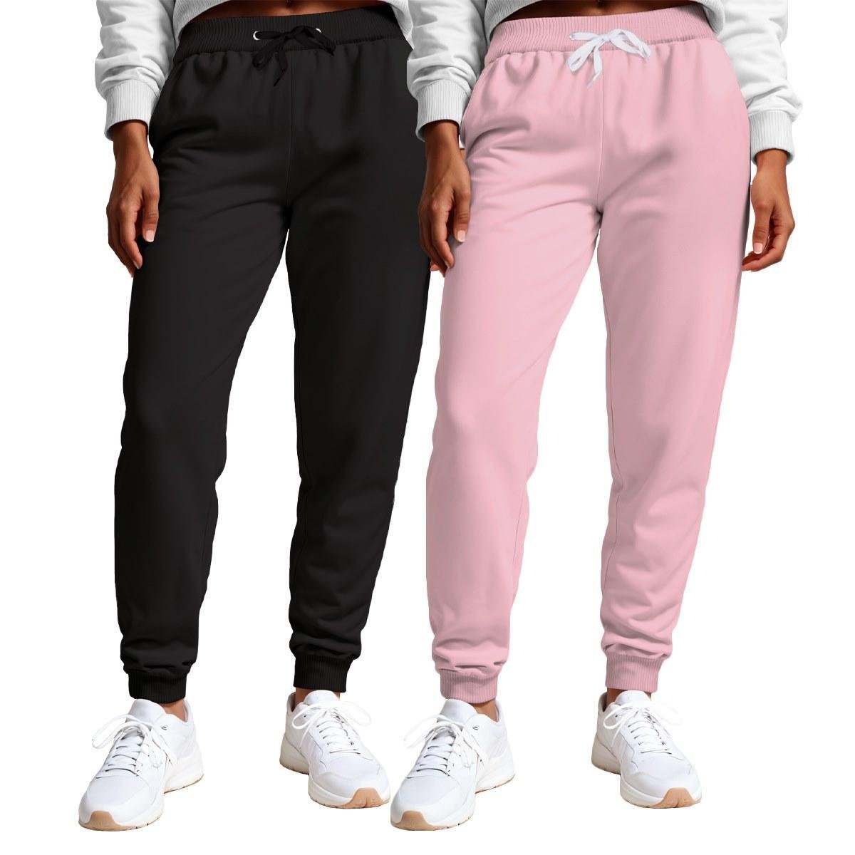 Calça Feminina Moletom Flanelada Slim Bolsos Algodão Kit 2 Menor preço em Calça Feminina Moletom Flanelada Slim Bolsos Algodão Kit 2