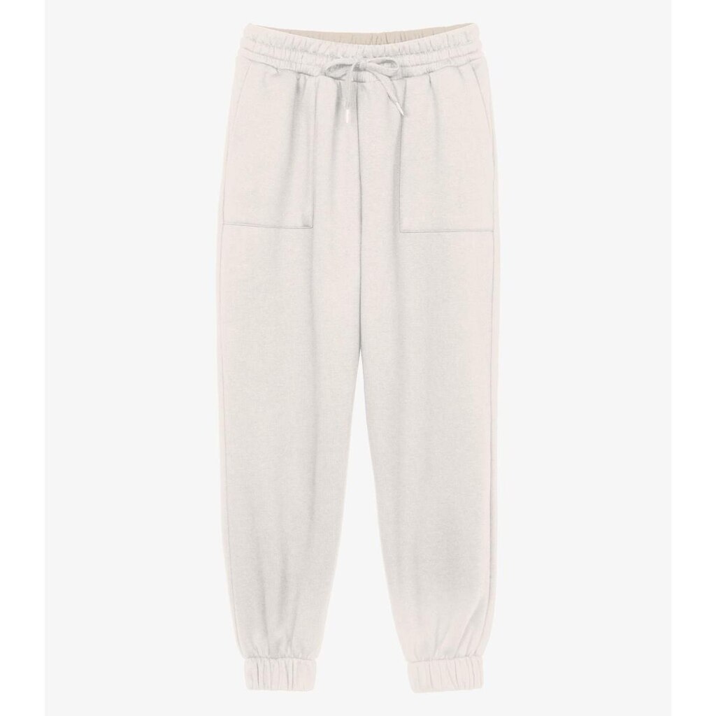 Calça Feminina Moletom Jogger Básico Endless Bege