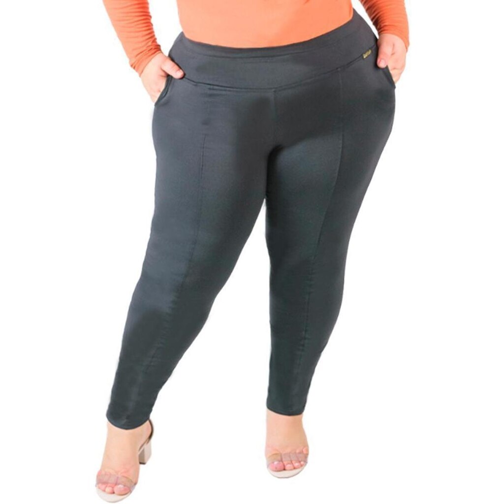 Calça Feminina Montaria Térmica Catwalk Com Bolsos Plus Size