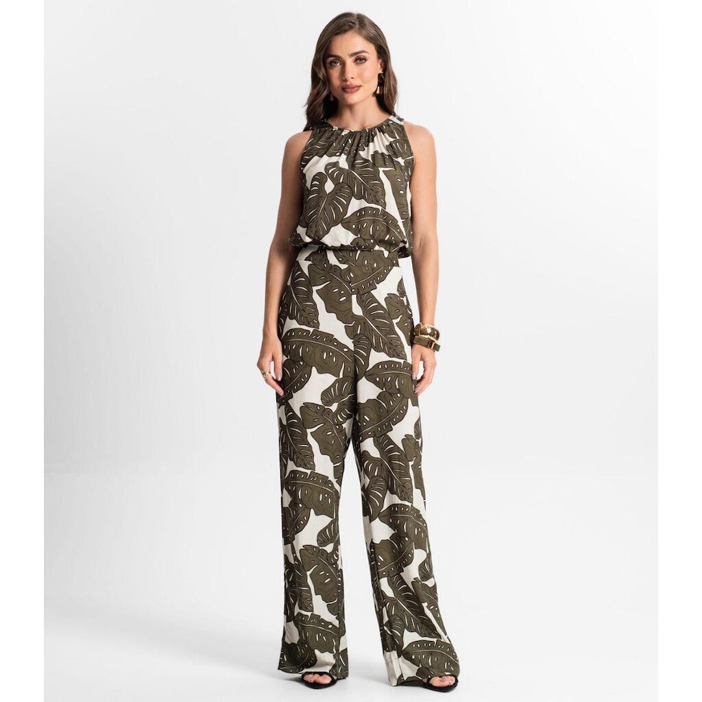 Calça Feminina Pantalona Estampada Endless