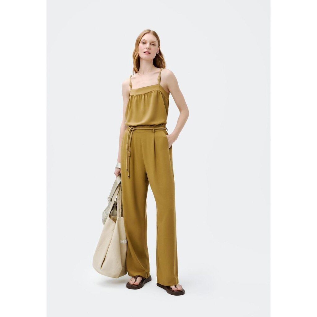Calça Feminina Reta Cintura Alta Com Amarração