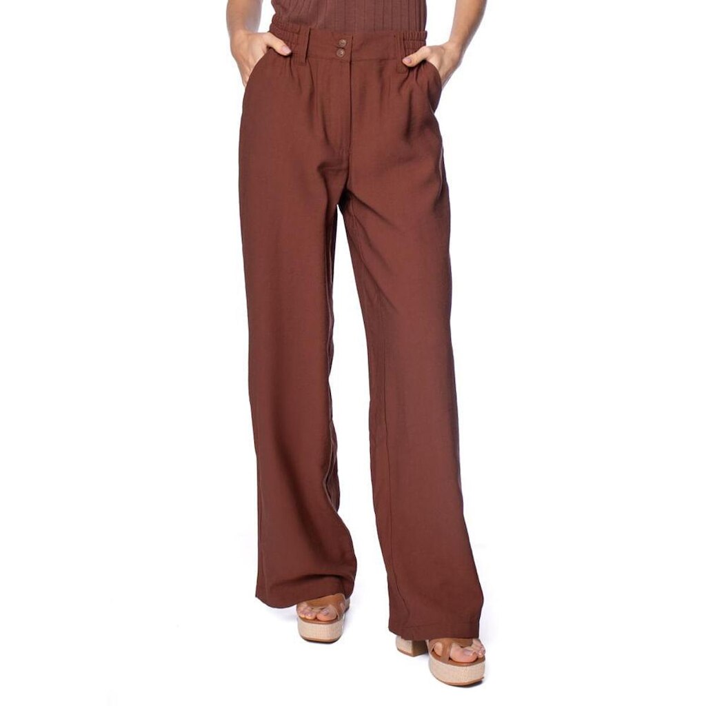 Calça Feminina The Style Box Pantalona Marrom