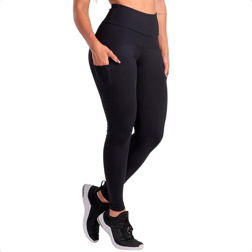 Calça Fitness Com Bolsos Laterais Malu