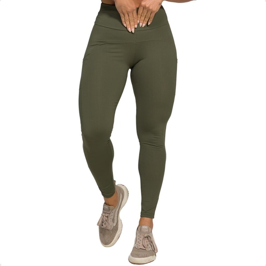 Calça Fitness Com Bolsos Laterais Malu
