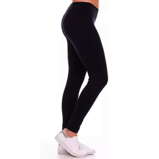 Calça Fitness Legging Cós Largo Feminina K2B - Preto Menor preço em Calça Fitness Legging Cós Largo Feminina K2B - Preto