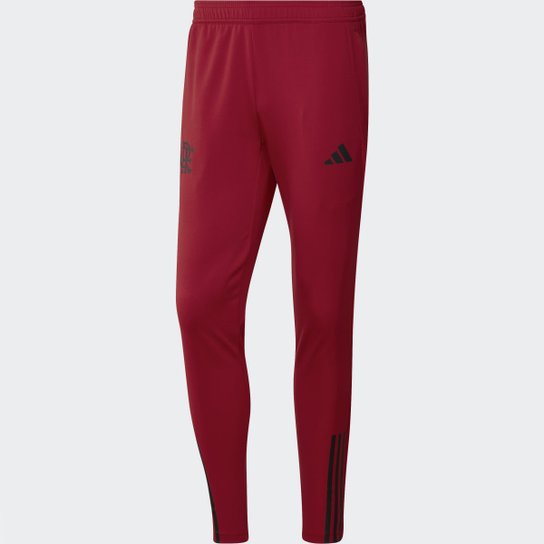 Calça Flamengo 23/24 Treino Adidas Masculina - Vermelho Escuro Menor preço em Calça Flamengo 23/24 Treino Adidas Masculina - Vermelho Escuro