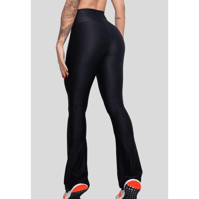 Calça Flare Bailarina Bella Fiore Modas Preta
