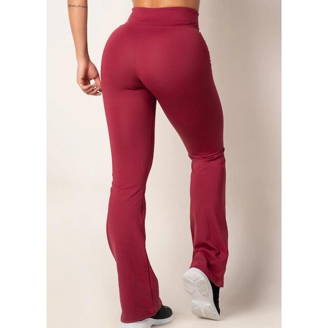 Calça Flare Bailarina Flanelada Quentinha Térmica Antifrio Forrada Em Suplex WOLFOX