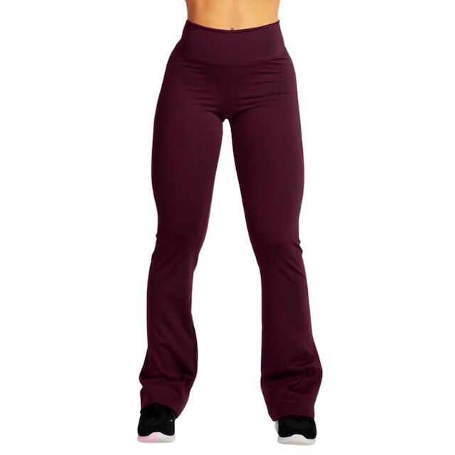 Calça Flare Bailarina Flanelada Térmica Antifrio Forrada Em Suplex WOLFOX