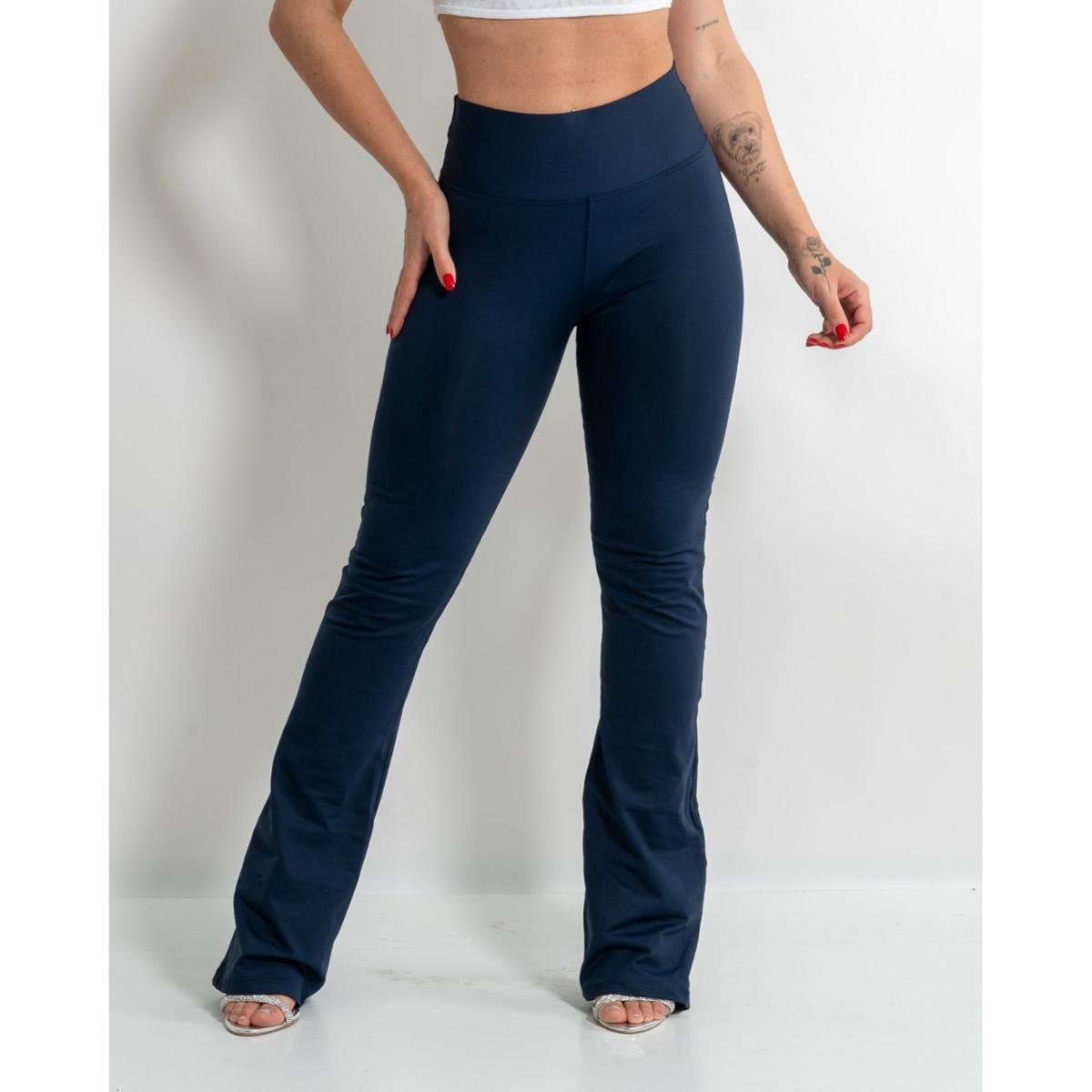 Flare Pants CalÃ§a Flare De Cotton Calça Feminina CalÃ§a