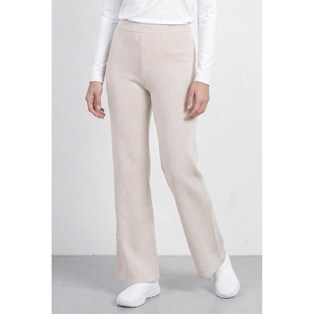 Calça flare feminina de malha 61180