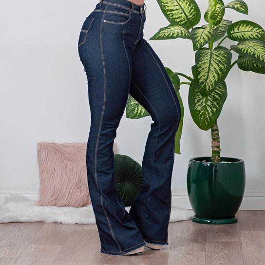 Calça Flare Feminina Jeans Escura - Jeans é ruim? Calça Flare Feminina Jeans Escura - Jeans é boa?