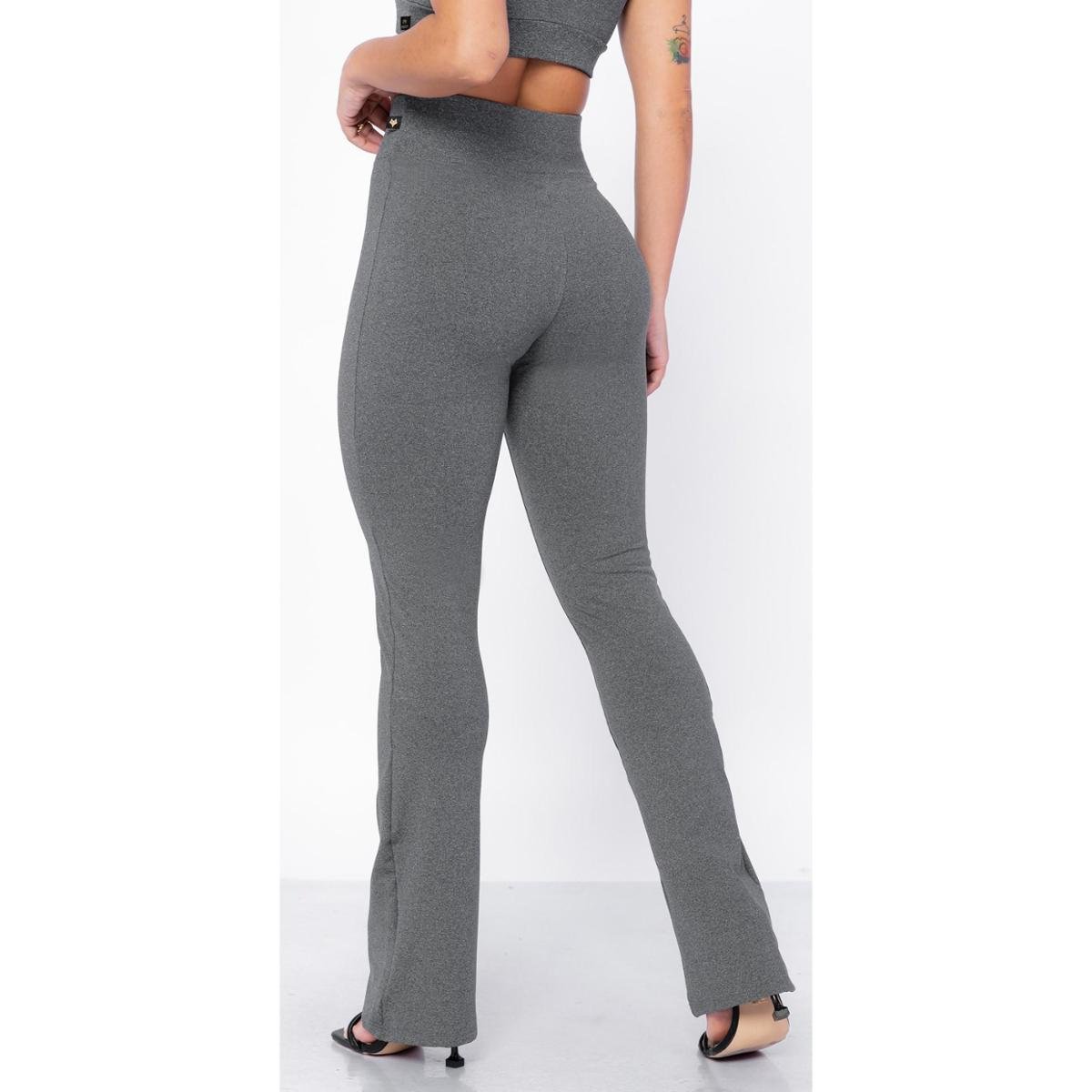 Calça Flare Flanelado Suplex Peluciado Antifrio Quentinha Wolfox