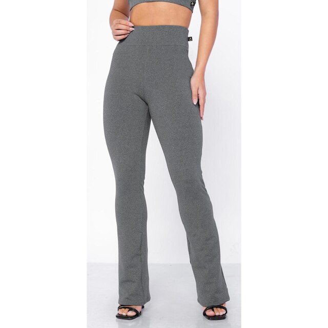 Calça Flare Flanelado Suplex Peluciado Antifrio Quentinha Wolfox