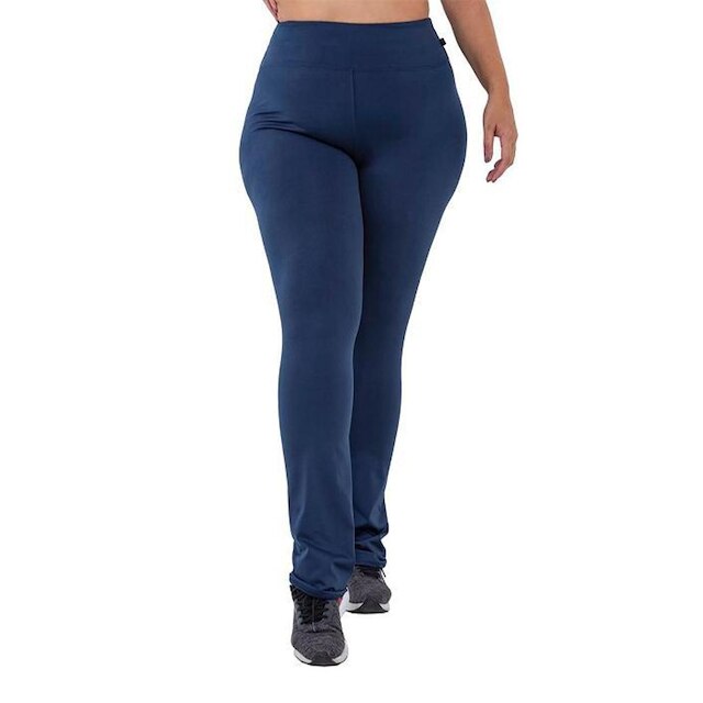 Calça Flare Plus Size Flanelada Inverno Grossa Cintura Alta