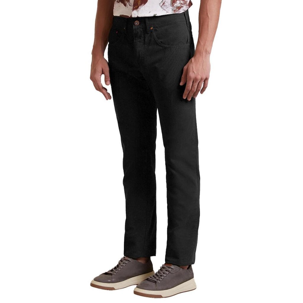 Calça Forum Sarja Masculina Slim Paul Preta