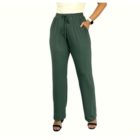 Calça Gestante Premium Soltinha Com Bolso Cintura Alta Confortável Maternidade Gravida - Verde Militar Menor preço em Calça Gestante Premium Soltinha Com Bolso Cintura Alta Confortável Maternidade Gravida - Verde Militar