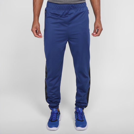 Calça Gonew Helanca Bolso Zíper Masculina - Marinho Menor preço em Calça Gonew Helanca Bolso Zíper Masculina - Marinho