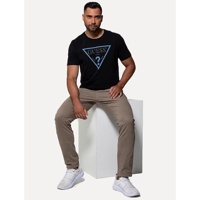 Calça Guess Masculina Chino Stretch Cáqui