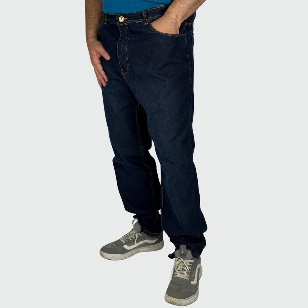 Calça HD Jeans Slim Preto Azul