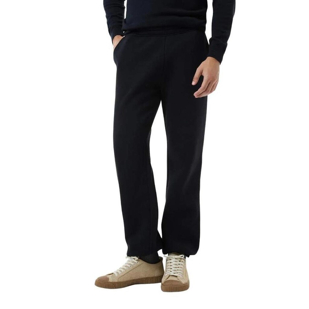 Calça Hering Masculina Reta Em Moletom Fleece Preto