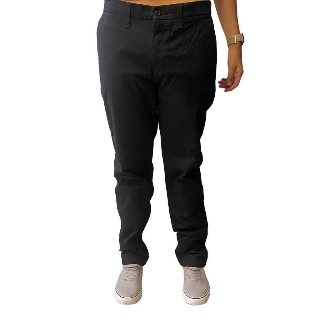Calça Individual Sarja Bolso  Preto