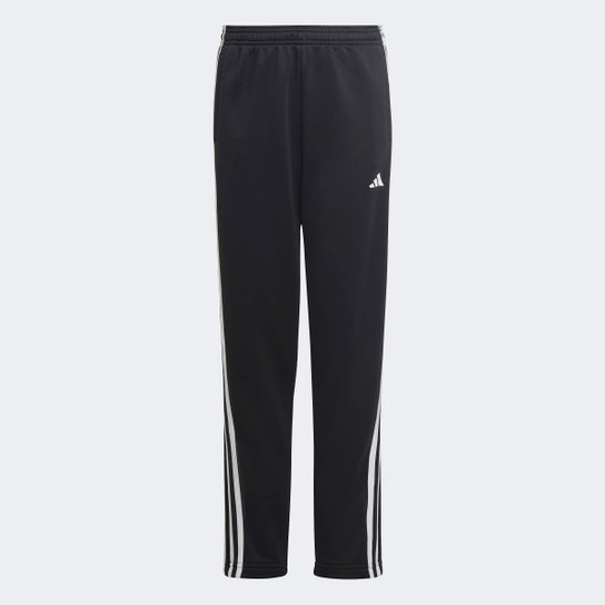 Calça Infantil Adidas Essentials Aeroready Training Joggers Menina - Preto+Branco Menor preço em Calça Infantil Adidas Essentials Aeroready Training Joggers Menina - Preto+Branco