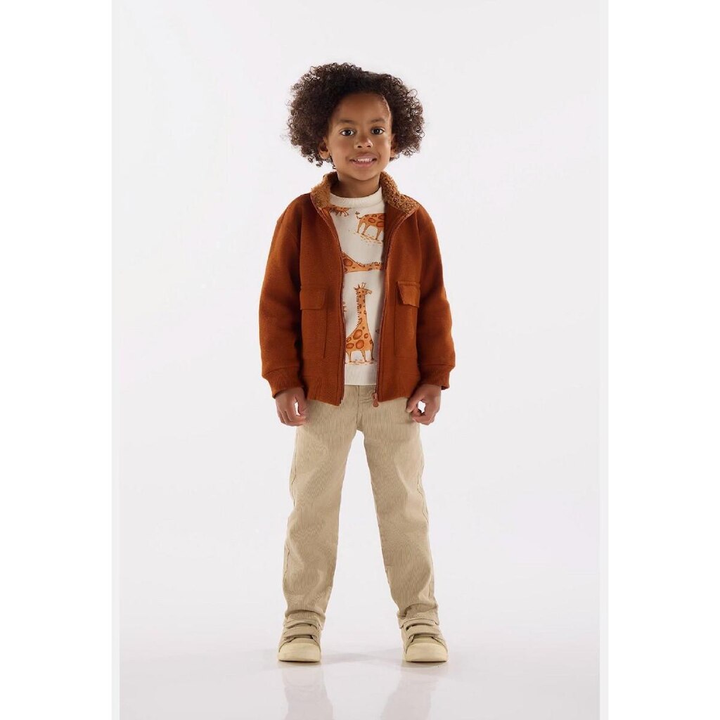 Calça Infantil em Sarja Cotelê com Elastano Up Baby