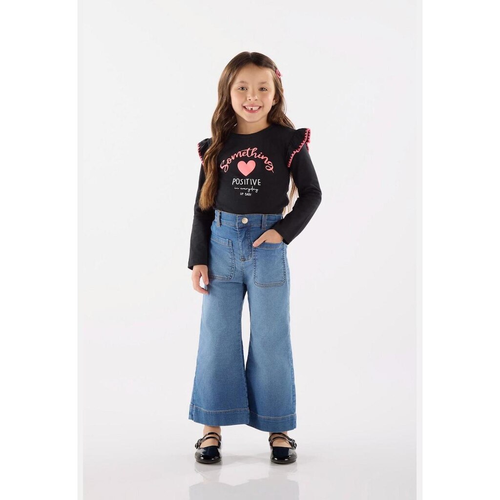 Calça Infantil Feminino em Jeans com Elastano Up Baby