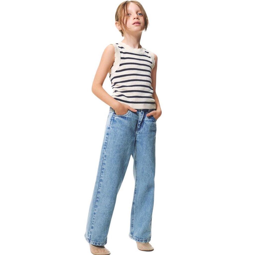 Calça Infantil Hering Wide Leg Com Bolsos Menina