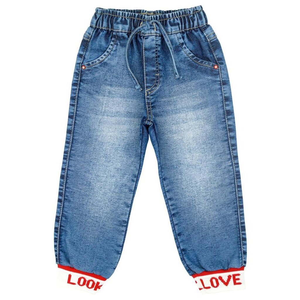 Calça Infantil Look Jeans Jogger Jeans - UNICA - 01