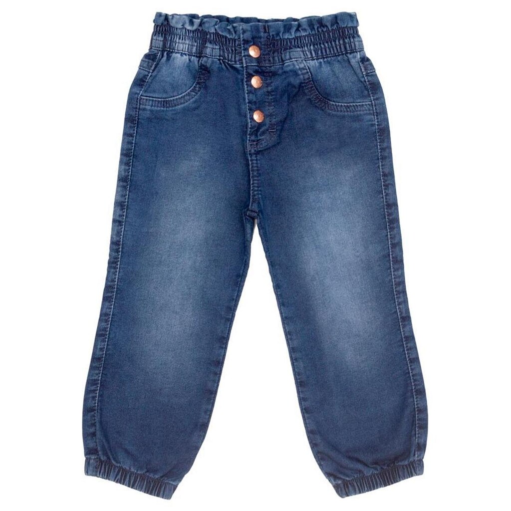 Calça Infantil Look Jeans Jogger Jeans - UNICA - 02