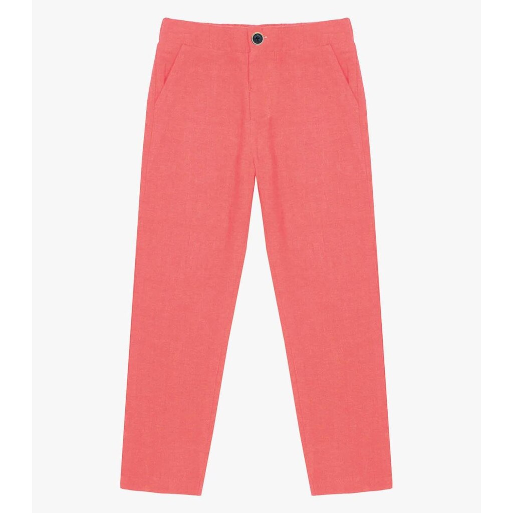 Calça Infantil Masculina Em Linho Trick Nick Rosa