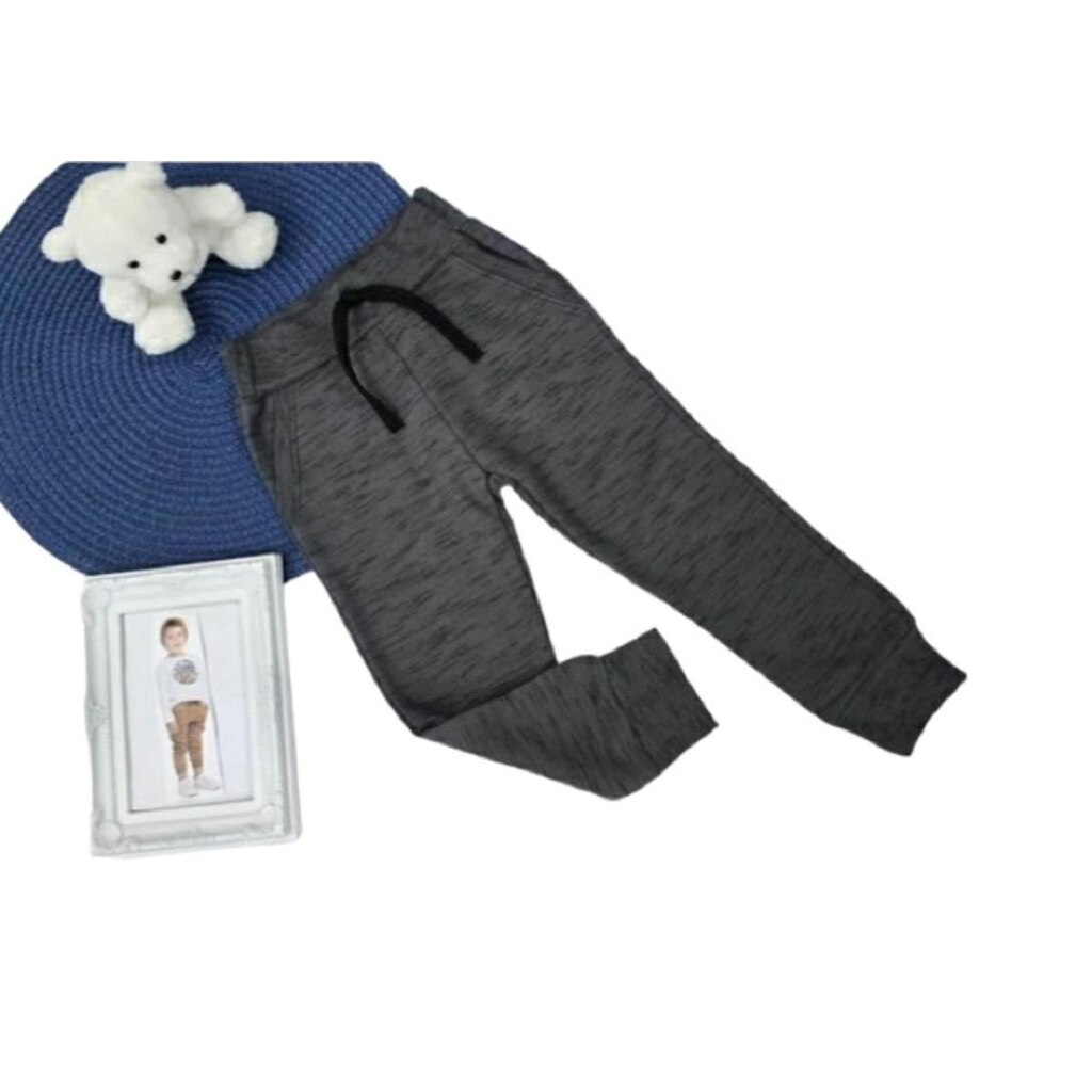 Calça Infantil Moletom Flanelado Com Bolsos