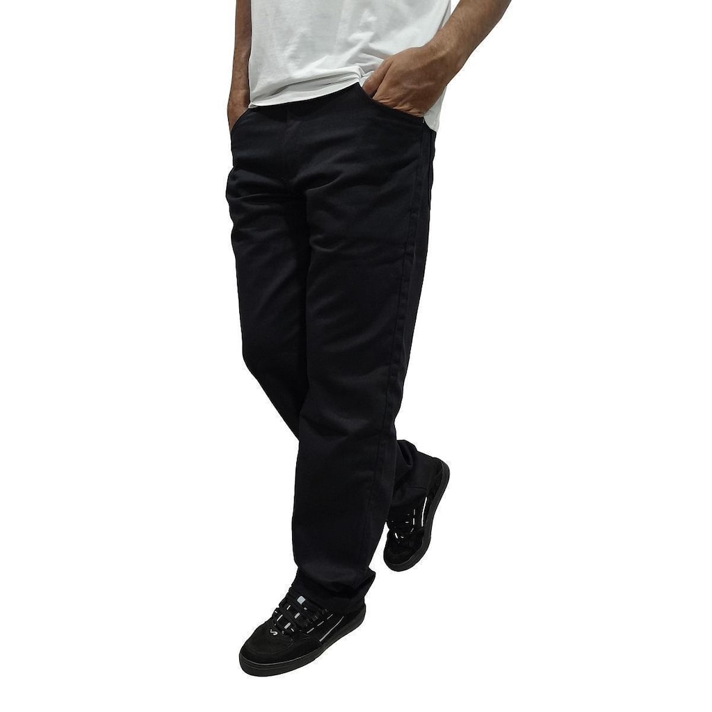 Calça Jeans Balão Reta Regular Oversized Masculina