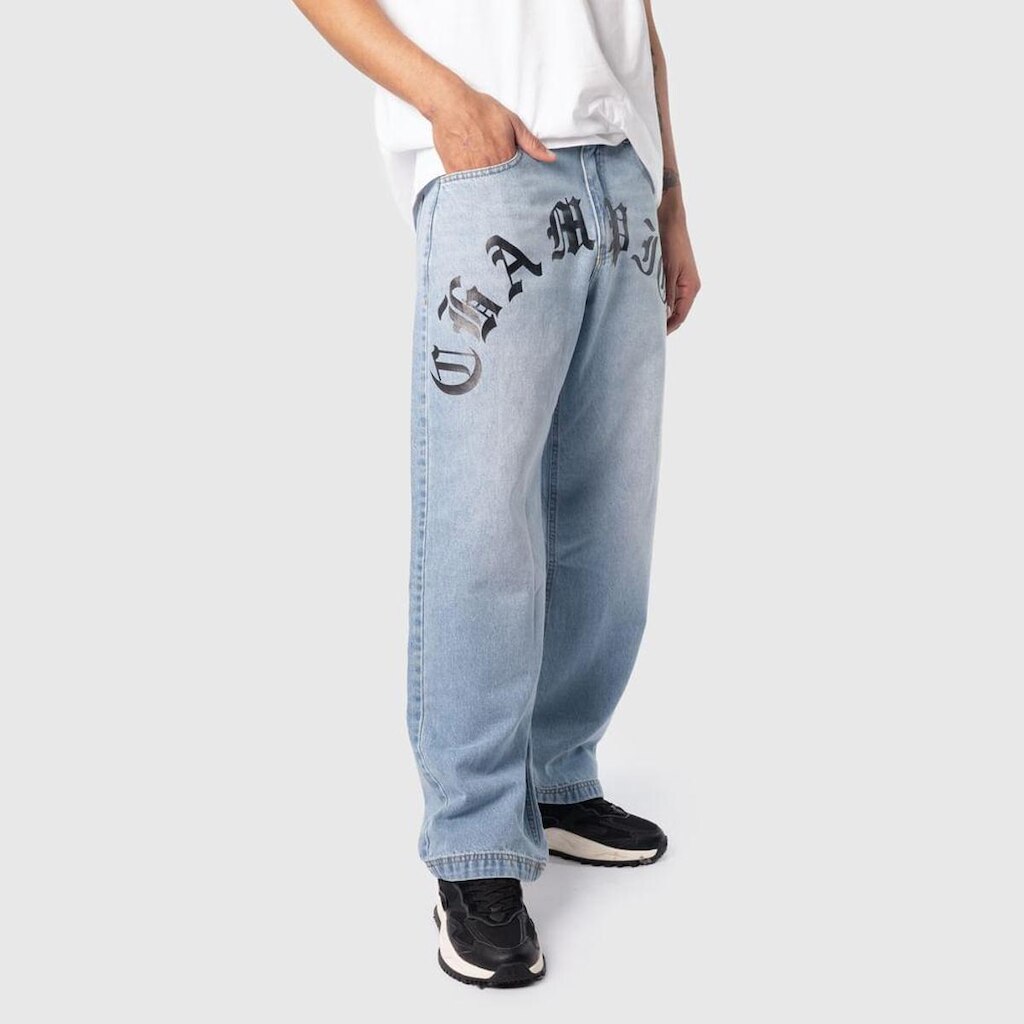 CALCA JEANS CHAMPION OVERSIZED GOTHIC INK