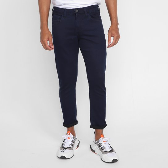 Calça Jeans Colcci John Cropped Masculina - Azul Menor preço em Calça Jeans Colcci John Cropped Masculina - Azul