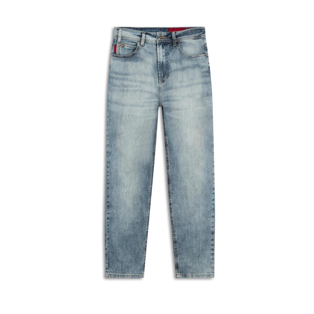Calça Jeans Deep Blue Elastic Mom 1583-lav.claro c/ used 34
