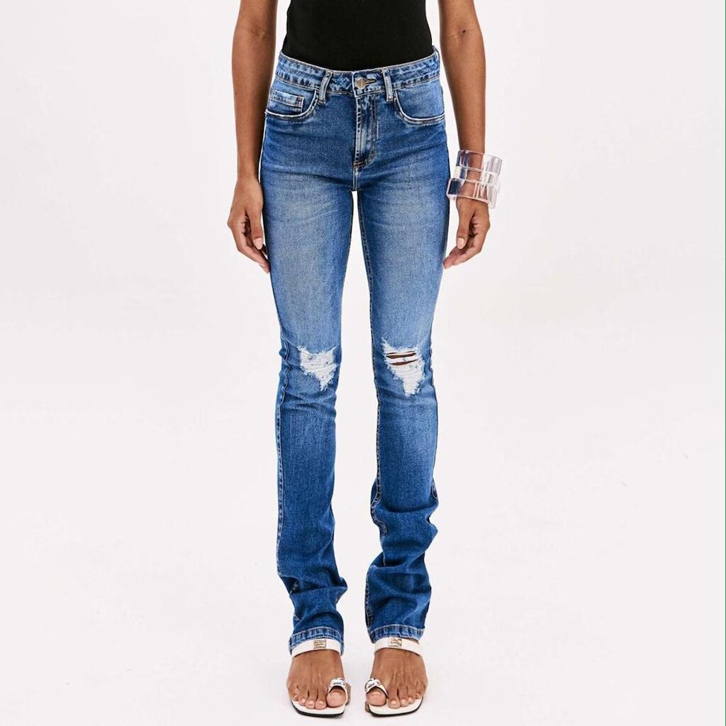 Calça Jeans Easy Lança Perfume Bootcut High Feminino