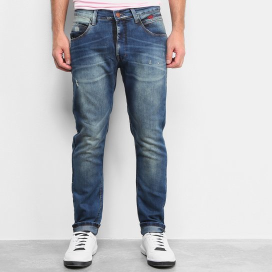 Calça Jeans Ecko Slim Masculina - Azul Menor preço em Calça Jeans Ecko Slim Masculina - Azul