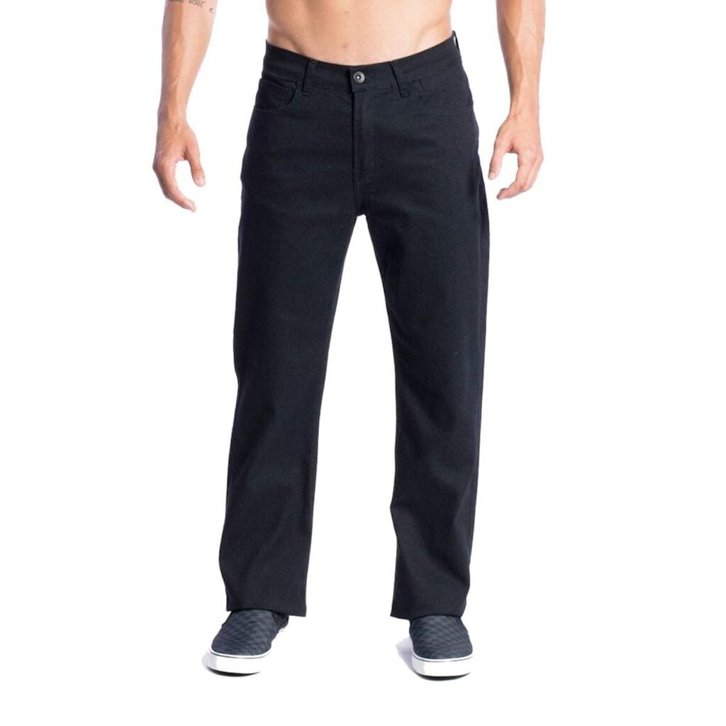 CALCA JEANS EVERYDAY BLACK - PRETO - 48