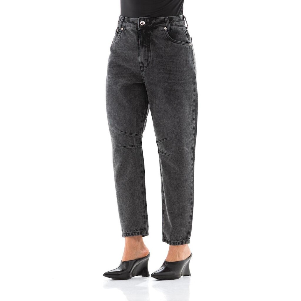 Calça Jeans Feminina Arauto Balloon Black