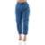 Calça Jeans Feminina Arauto Barrel Com Lapela - Azul